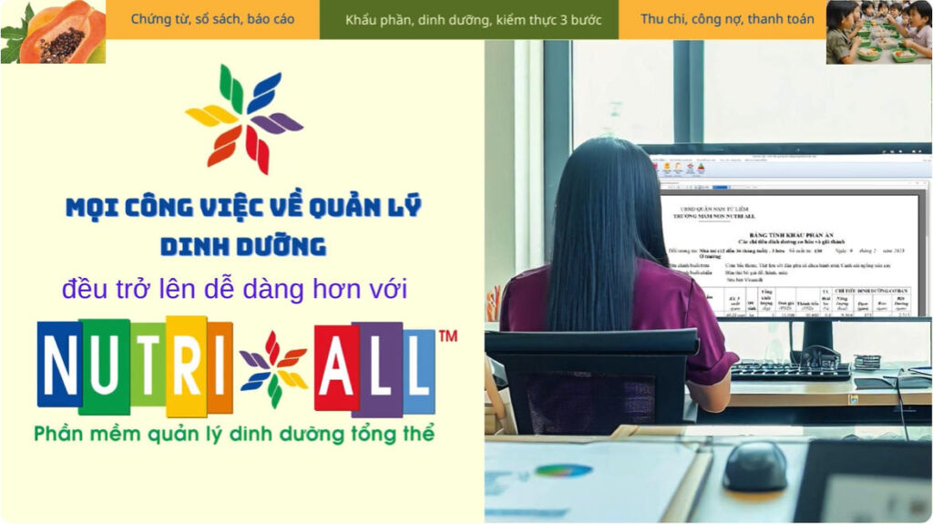 Phần mềm quản lý dinh dưỡng Nutri ALL