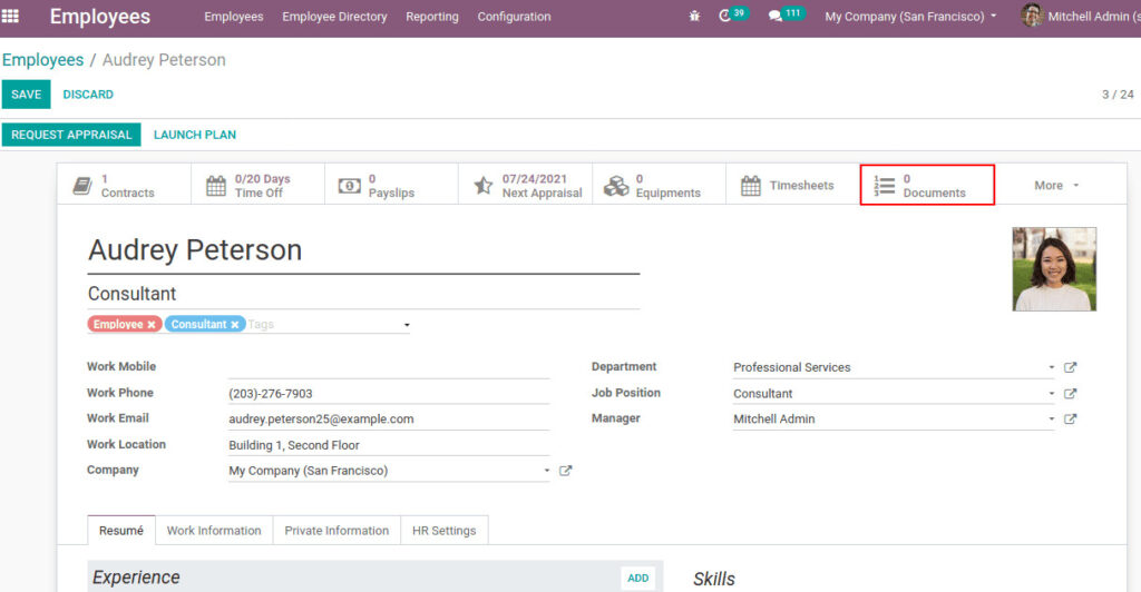 Phần mềm Odoo HR