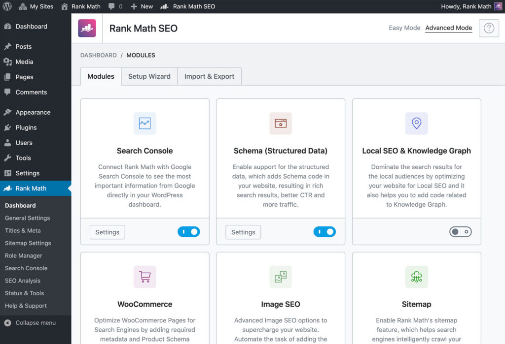 Tối ưu website bằng phần mềm Rank Math SEO
