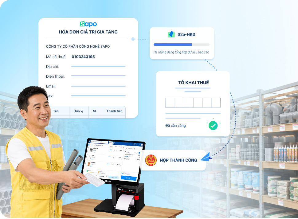 Phần mềm quản lý cửa hàng VLXD Sapo