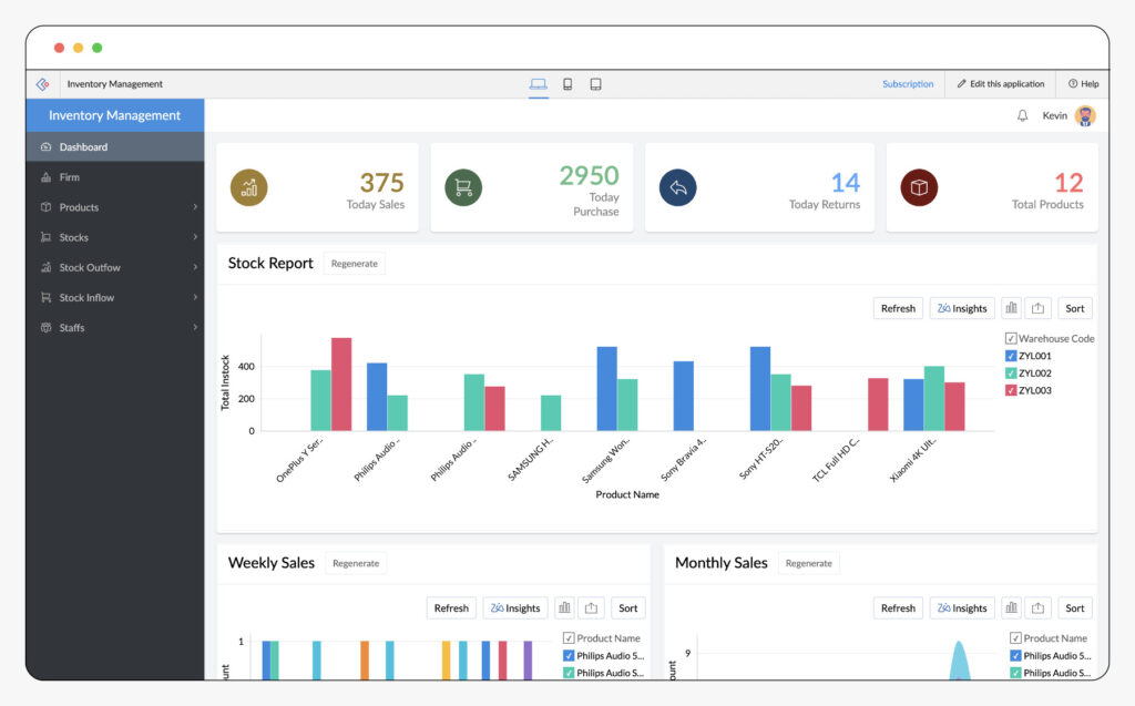 Phần mềm Zoho Inventory 