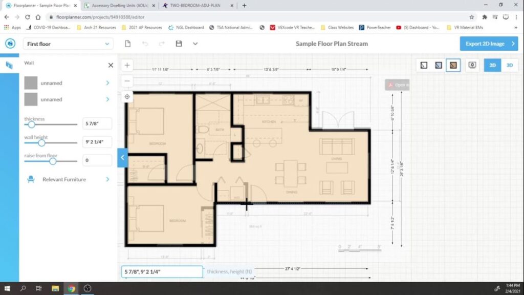 Phần mềm thiết kế nhà Floorplanner