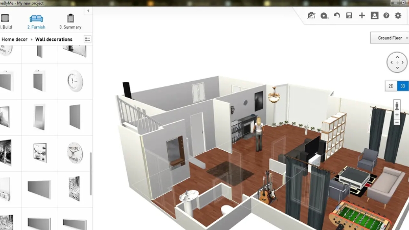 Phần mềm thiết kế nhà HomeByMe