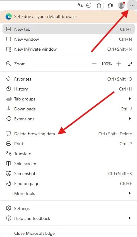 Hướng dẫn xóa cache trình duyệt Microsoft Edge