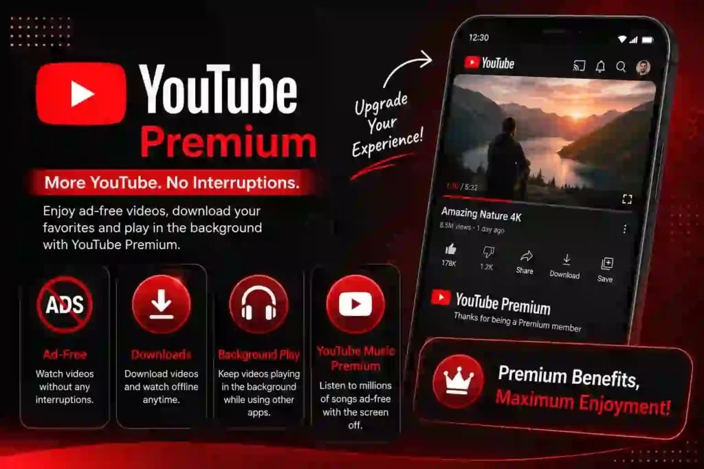 Những tính năng nổi bật của YouTube Premium APK