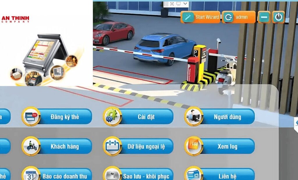 Phần mềm quản lý bãi đỗ xe An Thịnh