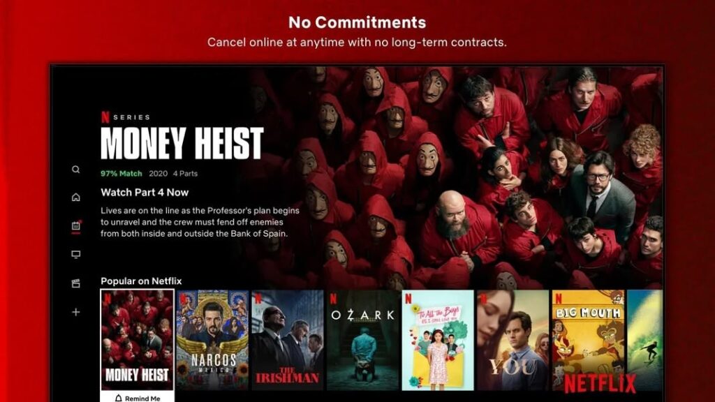 Những tính năng nổi bật được quảng cáo trên Netflix Mod Apk